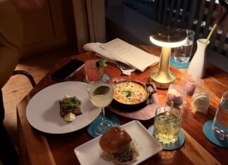 The Charlotte Nightcap food and drinks at Charlotte Restaurant & Lounge