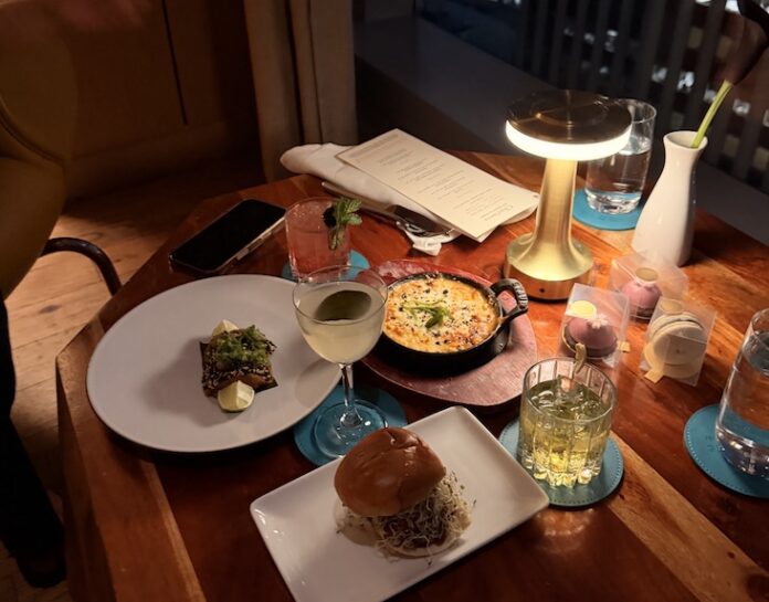 The Charlotte Nightcap food and drinks at Charlotte Restaurant & Lounge