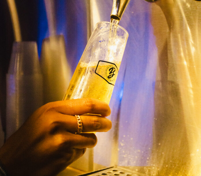 sparkling pear cider at Brewlando