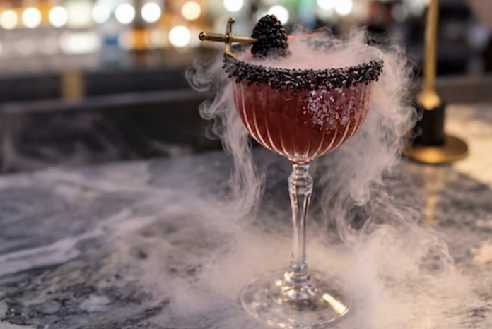 Midnight in London cocktail